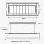 Home Balcone Elettrico Telecomando Sollevamento Stendibiancheria Lega di alluminio Illuminazione Asciugatura Stendibiancheria pieghevole
