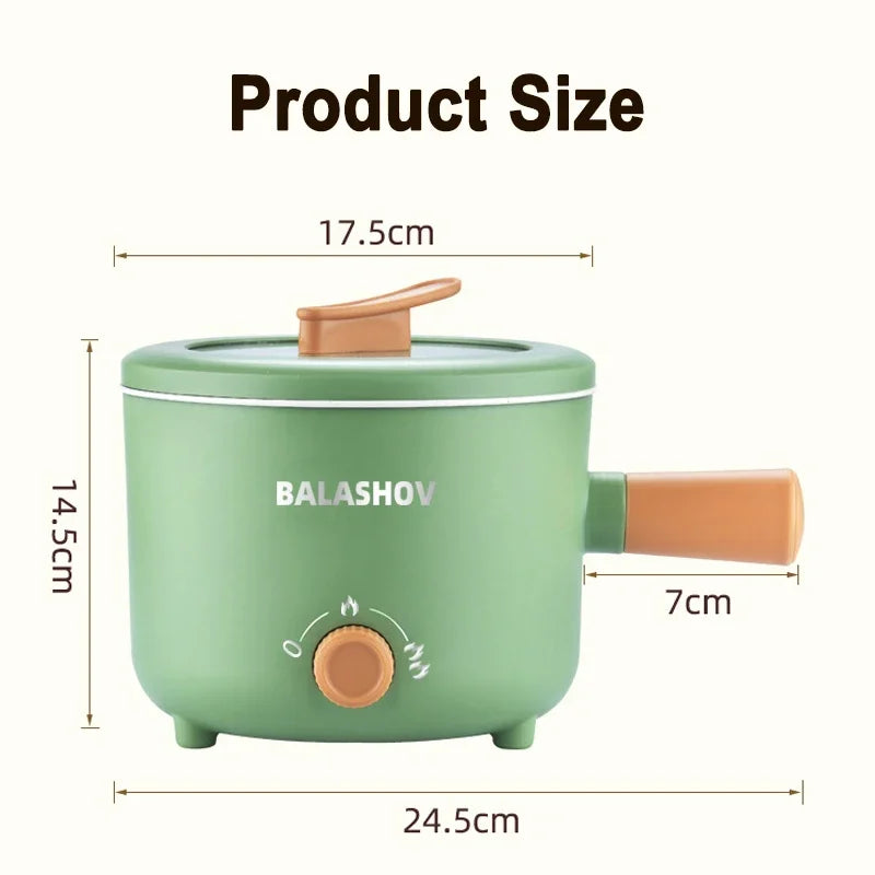 Mini-Multifunktions-Elektroherd Antihaft-Topf Bratpfanne Ramen Dormitory Small Hot Pot Elektroherd 1,7 Liter