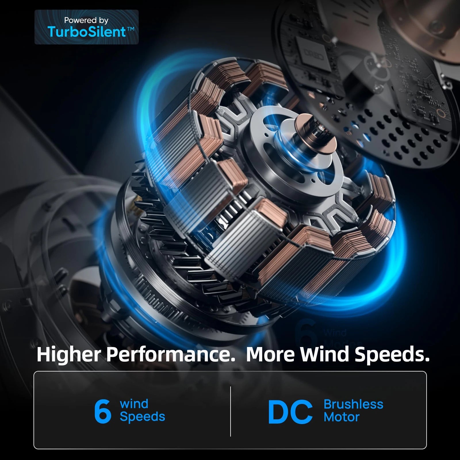 Ventilatore da Soffitto Invisibile con Luce, Pale Retrattili, Grande Ventilatore Elettrico per Raffreddamento e Ventilazione, Telecomando, Illuminazione Dimmerabile