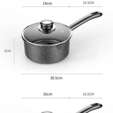 Pot Soup pot Pot with lid Medical stone non-stick pot Baby food pot Gas cooker Kitchen cooker Milk pot