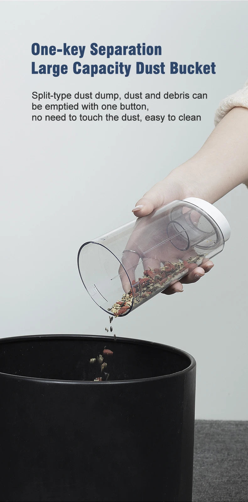 Kabelloser Mini-Handstaubsauger, Handheld-Reiniger, leistungsstarke Reinigungsmaschine, Haushaltsgerät für Auto, Staub, Tierhaare, USB-Aufladung