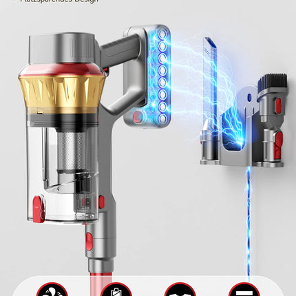 Tdyon 750W 85000PA Aspirapolvere Senza Fili, Potenza di Aspirazione Ultra-Elevata, 80 Minuti di Autonomia, Aspirapolvere Portatile con Batteria Rimovibile