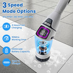 Elektrische Reinigungsbürste 10-in-1, rotierender elektrischer Scrubber für das ganze Haus mit Sprachsteuerung, Reinigungsgerät für Küche und Bad