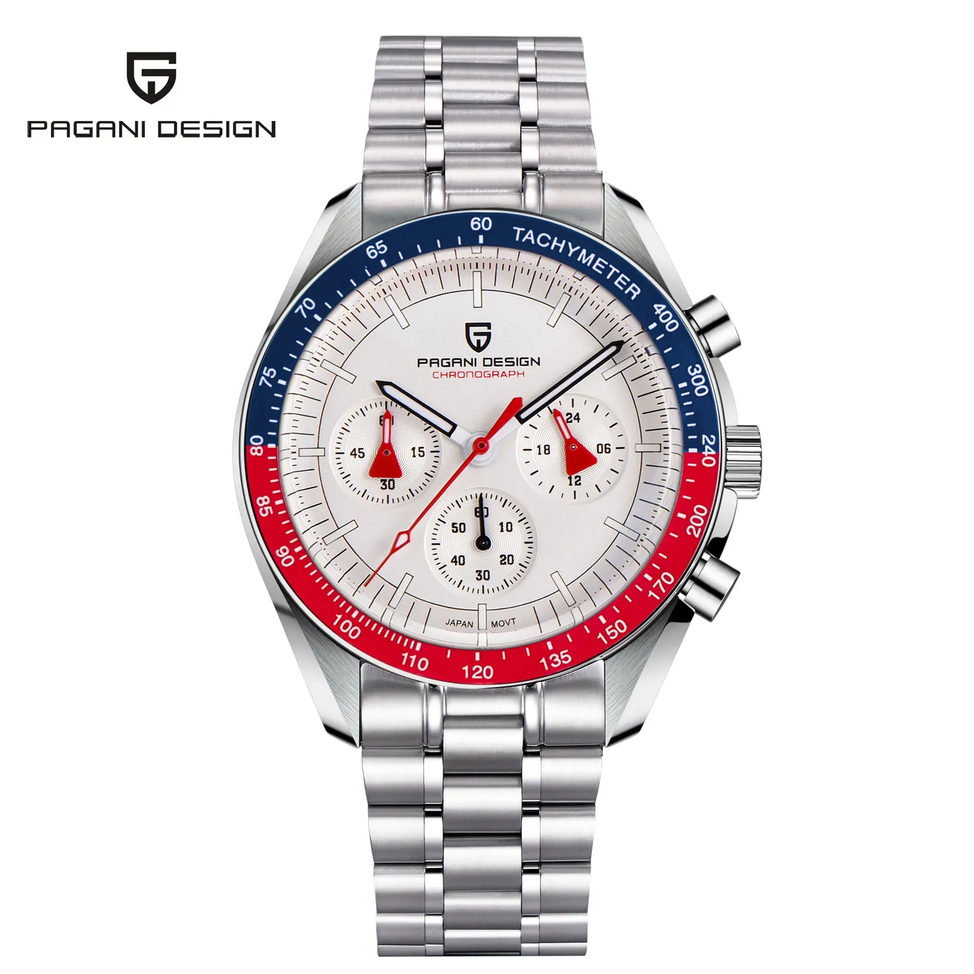 PAGANI DESIGN AK Project Mars Herrenuhren Top Luxus Quarz Herrenuhr AR Saphir Speed Sport Chronograph mit automatischem Datum