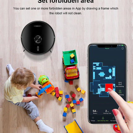 Liectroux X6 Robot Aspirapolvere LDS, navigazione laser Lidar, aspirazione combinata a secco e a umido, aspirazione 6500Pa, mappa multi-pavimento, pulizia a Y, pulizia turbo dei tappeti, zona No-Go tramite APP, area selettiva