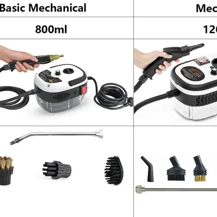 2500 W Steam Cleaner Handheld High Temperature Sterilization Pressure Jet Washing Machine for Home Car Kitchen Air Conditioner