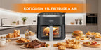 Friggitrice ad aria Koticidsin 11L 2000W Touch Screen con finestra visibile