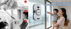 DIVEDEER Fensterputzroboter mit intelligentem Wasserspray, elektrischer Glasreiniger mit hoher Saugkraft, doppelseitiger Glasstaubsauger