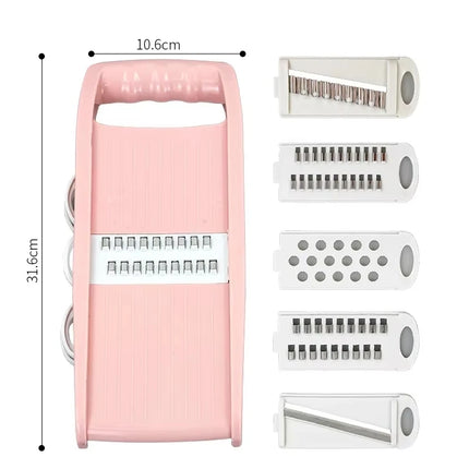 5-in-1 Multifunctional Vegetable Chopper, Onion Chopper, Food Chopper, Kitchen Mandoline, Vegetable Slicer