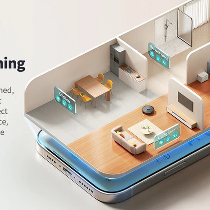 Laresar L20 Robot Vacuum Cleaner with 5000Pa Suction, LDS Navigation, Auto-Empty Station, Smart APP Control for Floors and Carpets