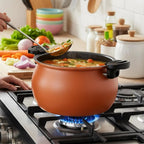 Großer Antihaft-Multifunktions-Schnellkochtopf mit transparentem Deckel, Slow Cooker zum Kochen
