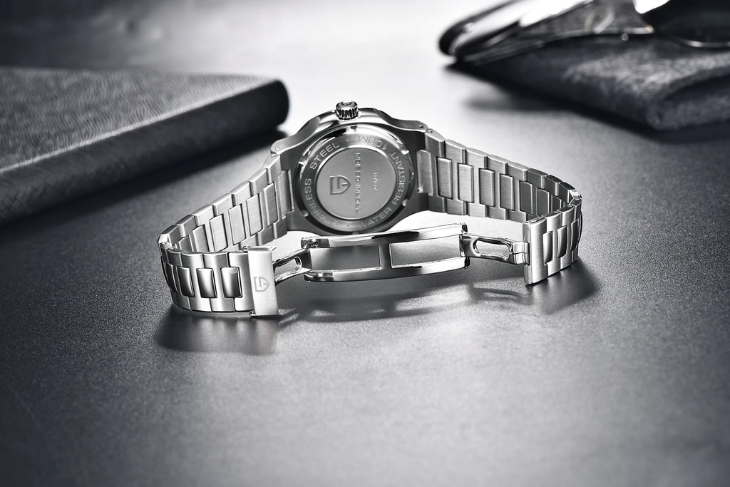 PAGANI DESIGN 2026 Neue Herren Luxus-Automatikuhr, mechanische Armbanduhr aus Edelstahl mit Saphirglas, 40MM Tonneau-Zifferblatt