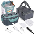 Elektrische, beheizte Lunchbox, tragbar, 65 W, abnehmbarer Edelstahl, 1,5 l, Wärmeschale für Auto/LKW/Büro, Mikrowelle