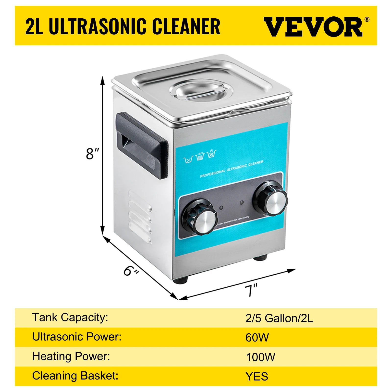 SucceBuy 3L 6L 10L 15L 22L 30L Elektrischer Ultraschallreiniger Tragbare Waschmaschine Ultraschall-Geschirrspüler für Zuhause und Büro