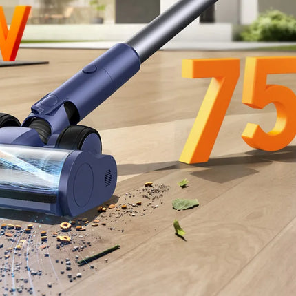 Laresar V11 650W 75000PA - Aspirapolvere senza fili ultra resistente, 90 minuti di autonomia, batteria rimovibile e display intelligente