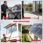Teleskopbürsten-Set 4M mit Fensterwischer für die Reinigung von Fenstern und Solarmodulen