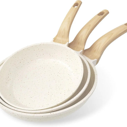 Non-stick Frying Pan Set, 3-Piece – 20/24/28 cm Granite Pans