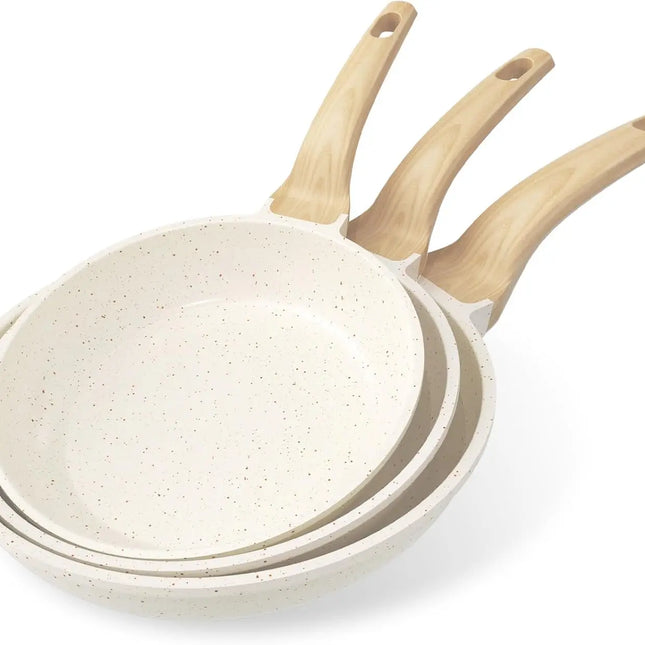 Non-stick Frying Pan Set, 3-Piece – 20/24/28 cm Granite Pans