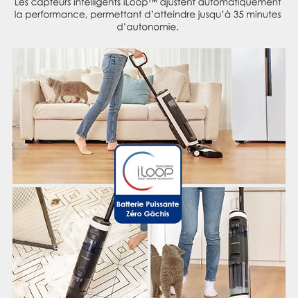 Tineco Floor One S3 Breeze Aspirapolvere Lavapavimenti Senza Fili Wet Dry Mop Elettrico Autopulente Elettrodomestico Intelligente