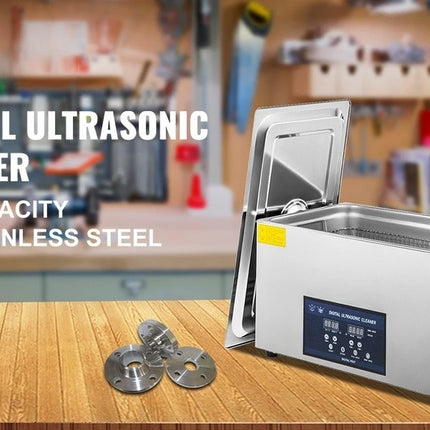 SucceBuy 10L 30L Pulitore a Ultrasuoni a Doppia Frequenza Digitale 28/40kHz Lavatrice a Ultrasuoni Portatile per Uso Domestico