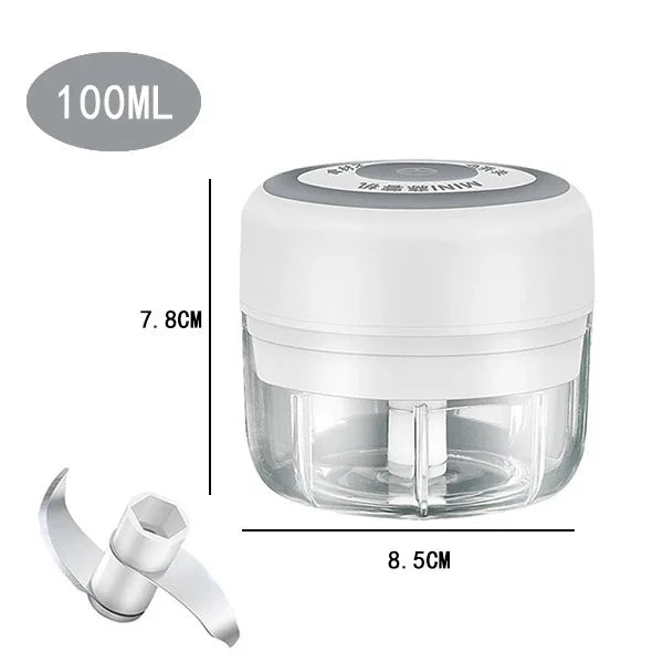 100ML/250ML Elettrico Tritacarne Aglio Chopper Ruota Aglio Presse Frantoio Verdura Cipolla Cutter Cucina Accessori Da Cucina
