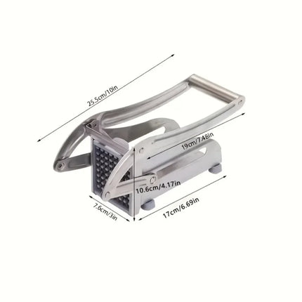 Set di 1 Utensile da Cucina in Acciaio Inox: Taglia Frutta, Taglia Verdure, Taglia Patatine Fritte, Affettatrice per Patate, Tritatutto