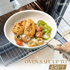 Set di padelle a induzione Padelle da 8" e 10" con manico staccabile Padelle in granito per cucinare set di pentole per frittata