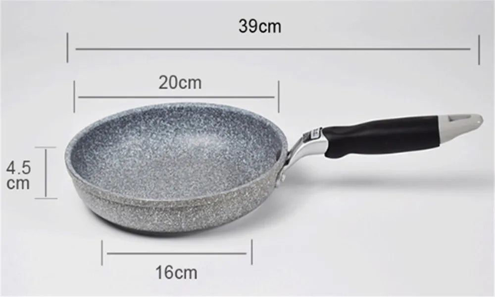 Frittura 28/26/24/20cm Wok padella antiaderente calderone fornello a induzione pentole Pancake uovo fornello a Gas casa