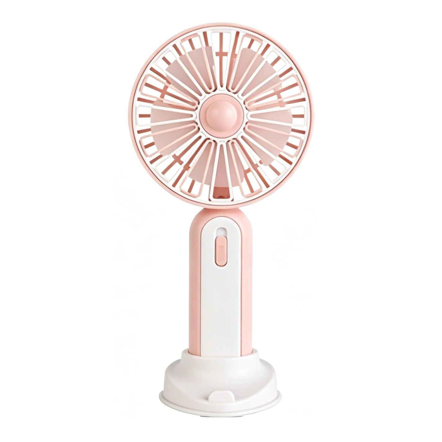 Mini ventilatore portatile con ricarica USB, ventilatore da tavolo, ventilatore portatile con luce ambientale integrata, tre livelli di velocità, per ufficio, viaggi, trucco, campeggio, pendolarismo all'aperto