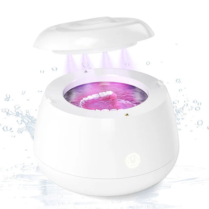 KUNPHY Dental Pod Ultrasuoni Macchina per la pulizia del fermo Sterilizzazione con luce UV per allineatore, paradenti notturno, detergente per protesi