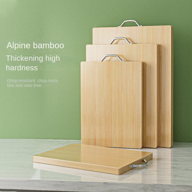 Thick double-sided solid wood cutting board, antibacterial, anti-mould, not easy to break, to be used for meat, pasta, fruit, vegetables
