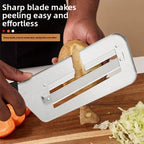 Affettatrice per Verdure in Acciaio Inox, Utensile Multifunzione per Tagliare e Sminuzzare Cavolo, Lattuga, Carote e Cipolle per Preparazione in Cucina