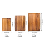 Schneidebrett aus Holz, aus Buche, Nussbaum, Käsebrett, Metzgerbrett, Fleischbrett für Küchenutensilien
