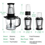 BioloMix 700W 3-in-1 Multifunktionaler tragbarer Küchenroboter Entsafter Mixer Smoothie Mixer Lebensmittelhacker Trockenmühle für die Küche