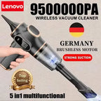 Kabelloser Staubsauger Lenovo 9500000Pa, Dual-Use für Zuhause, Hochleistungs-Haushaltsgerät mit Display, zur Reinigung von Teppichen, Sofas und Autos
