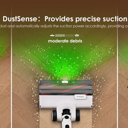 Tineco PURE ONE A50S Aspirapolvere Senza Fili, 185W di Potenza di Aspirazione, 70 Minuti di Autonomia, Serbatoio Polvere da 1L, Spazzola 3DSense, Gestisce Facilmente Sporco di Grandi Dimensioni