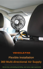 360 °   Ventilatore USB Rotante a Doppia Testa, Ventilatore di Raffreddamento a 3 Velocità per Auto e Casa, Ventilatori Silenziosi, Elettrodomestici