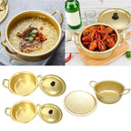 Koreanischer Ramen-Topf Nudeln Paomian Verdickter gelber Aluminiumtopf Suppentopf Hot Pot Goldene Küche Kochgeschirr Wok