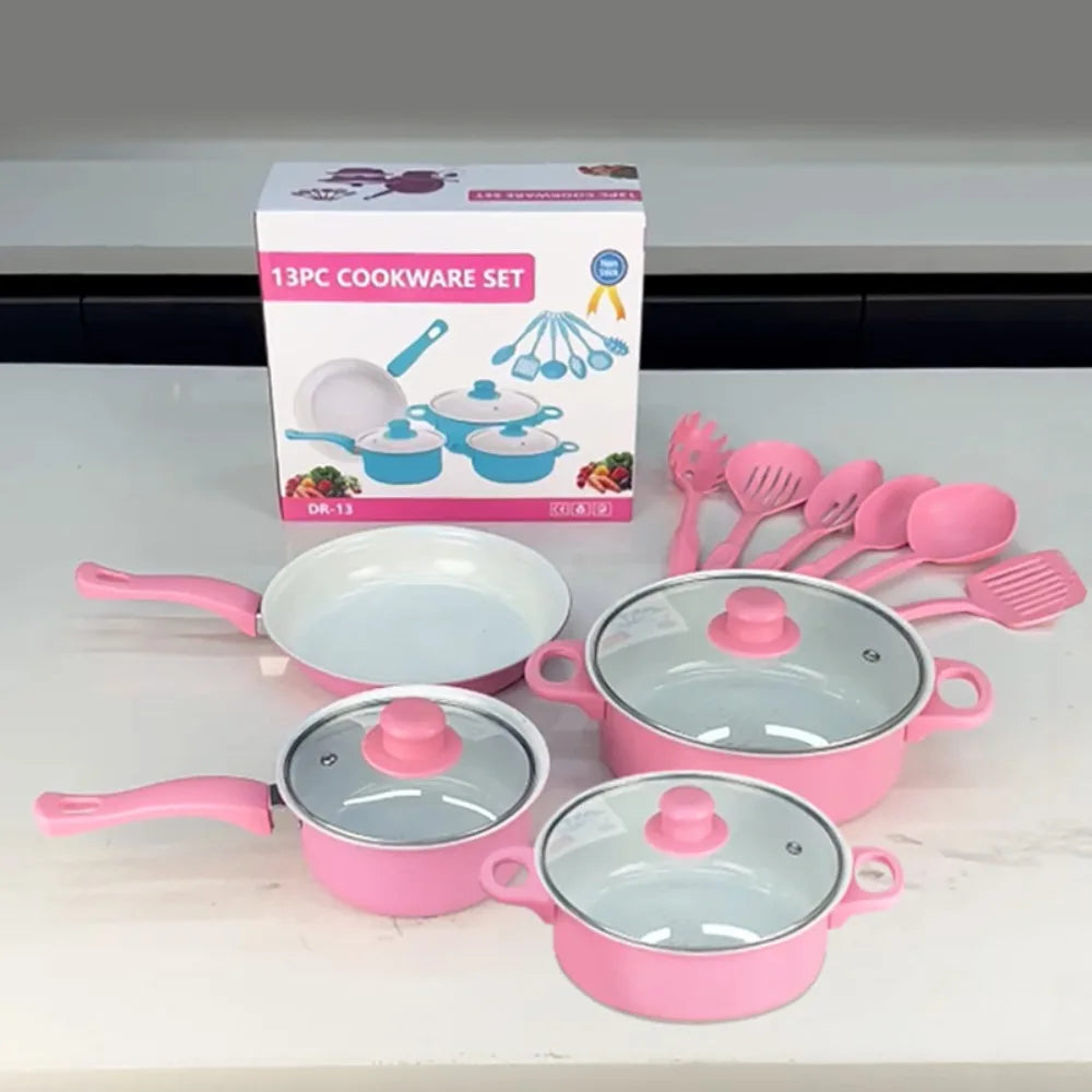 13 pezzi durevoli set di pentole antiaderenti Maifanstone multifunzionale zuppa di latte pentola utensile da cucina padella per uso domestico