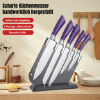 DFITO 6-teiliges ultra-scharfes 3Cr13 Küchenmesserset aus Edelstahl mit Hohlgriff, professionelle Haushaltsmesser für Fleisch/Gemüse