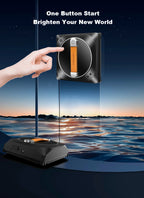 Liectroux YW910 Fensterroboter, Doppel-Wassersprühfunktion, Lasersensor, Fensterreinigungsroboter für die Hausreinigung, App- und Fernbedienung
