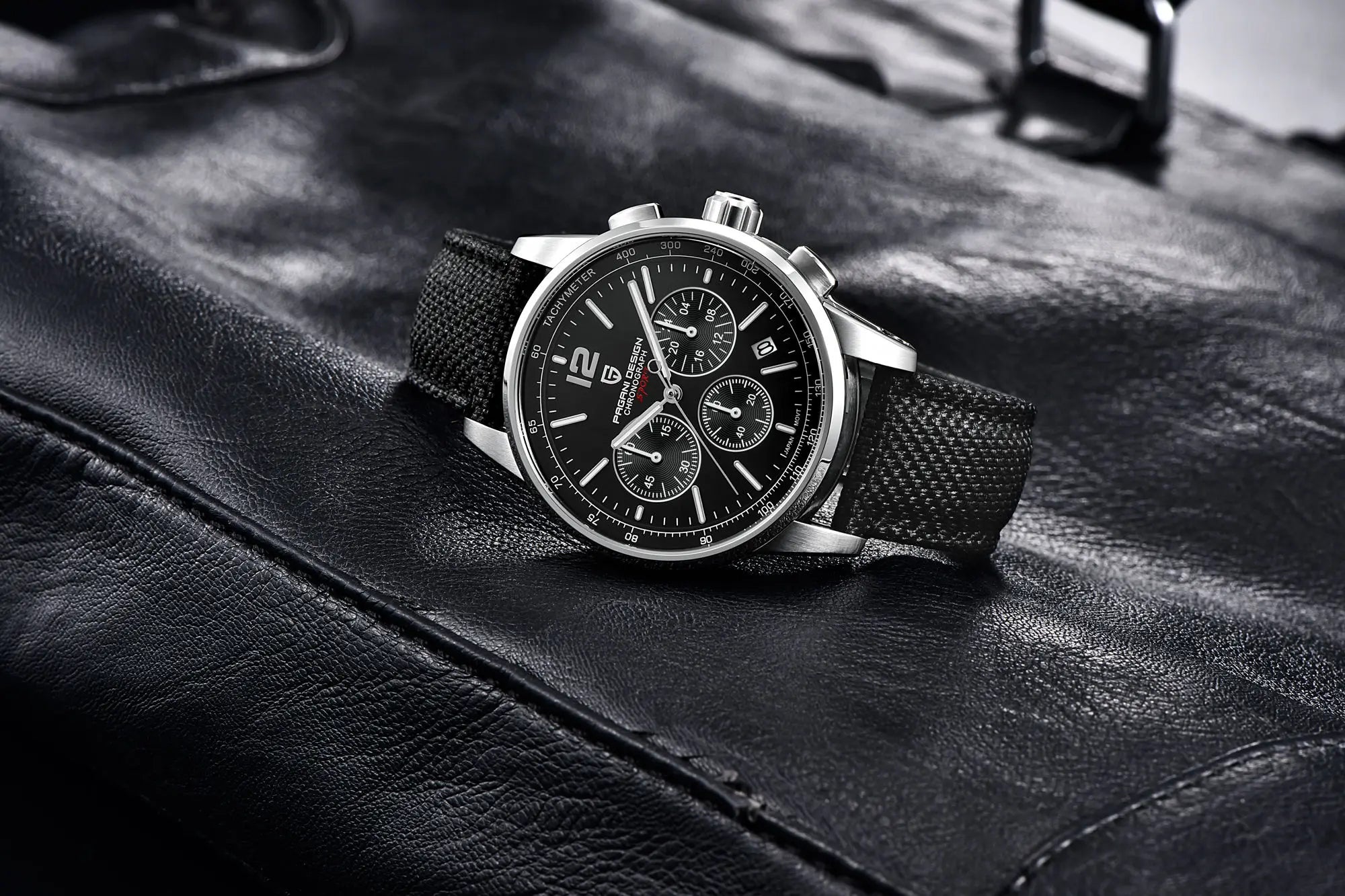 PAGANI DESIGN Orologio da Polso Uomo Quarzo VK63 41mm Vetro Zaffiro 10 Bar