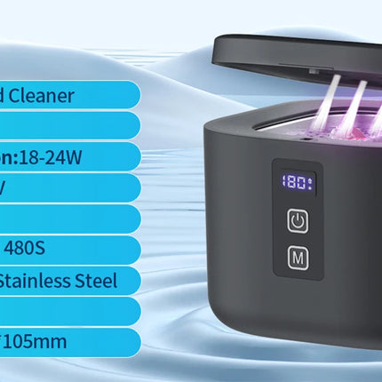 KUNPHY Ultrasonic Cleaner Jewelry Cleaning Kit UV Light Sterilization Sonic 48kHz for Watches Contact Lenses Glasses Dentures Teeth