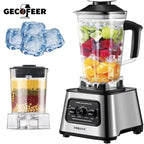 GECOFEER 6000W Leistungsstarker Mixer Entsafter Standmixer 2,5L Behälter Küchenmaschine für Eis Nüsse Früchte