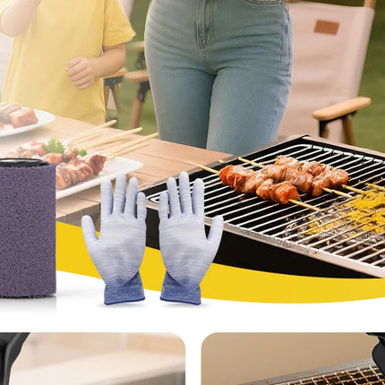Spazzola Elettrica per Barbecue con 3 Impostazioni di Velocità, 180° Pulitore per Griglie e Affumicatori da Esterno con Testa Regolabile, 90 Minuti di Autonomia