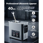 SucceBuy Ultraschallreiniger 6L 10L 15L 30L aus Edelstahl, Ultraschallreinigungsmaschine für Uhren, Rasierer, Schmuck, Münzen