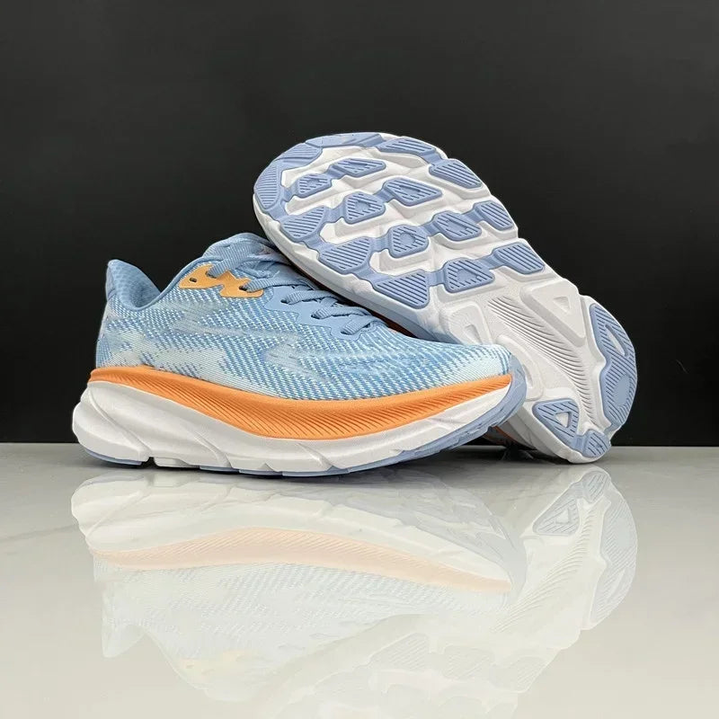 Hoka Clifton 9 Laufschuhe für Herren und Damen, leicht, gedämpft, atmungsaktiv, für Marathon und Straßentraining.