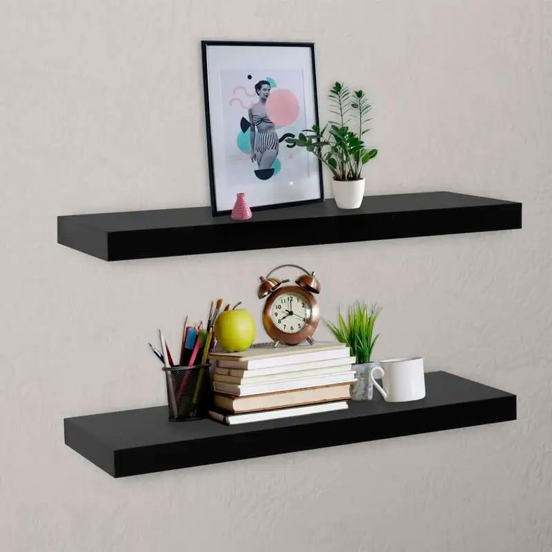 Mensola Sospesa – Mensole da Parete per Interni Moderni – MDF Laccato – Sistema di Montaggio Nascosto – Design Minimalista