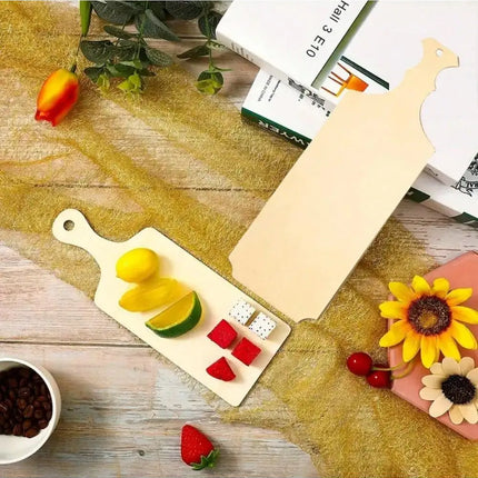 Mini tagliere in legno per salumi, con manico, piccolo tagliere da cucina, utensile da cucina, vuoto