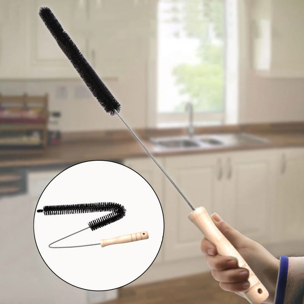27 Zoll Flusenentfernerbürste mit flexiblem Langstiel, Trockner- und Heizkörperreinigungsbürste für die Waschküche